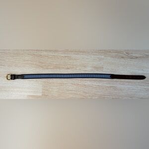 Navy Vineyard Vines Patterned Whale Belt